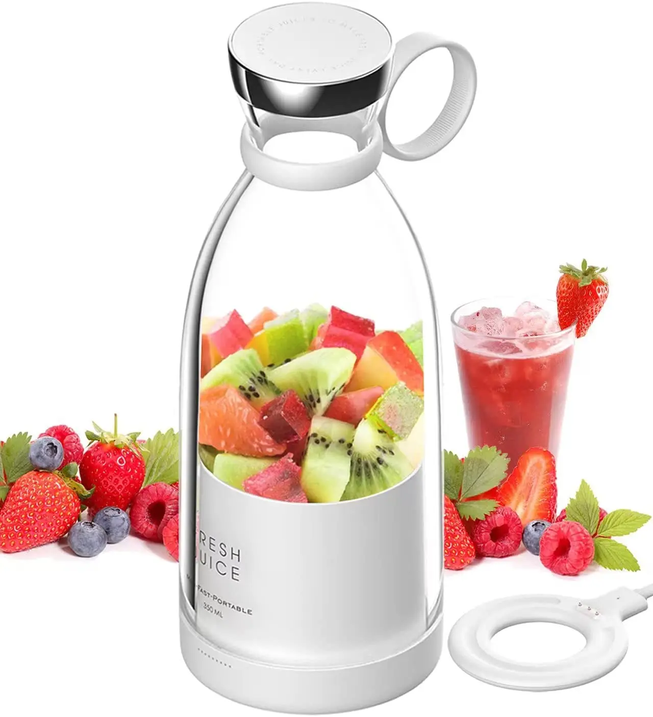 

Original Factory Travel Personal Mini Handheld Electric Rechargeable Food Mixer Cup Smoothies Fresh Fruit Juicers Blander Bottle