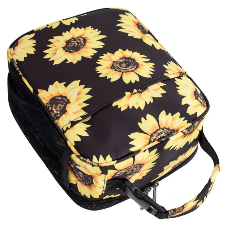 

School Outdoor Sunflower Lunch Bag Insulated Lunch Bag Picnic Cooler Bag, 4 colors