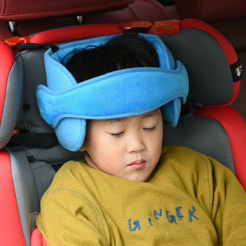 Seggiolino auto Testa Dormire Cintura di sicurezza Cinghia auto per Bambini di Sicurezza Testa Protezioni Comfort Blu 