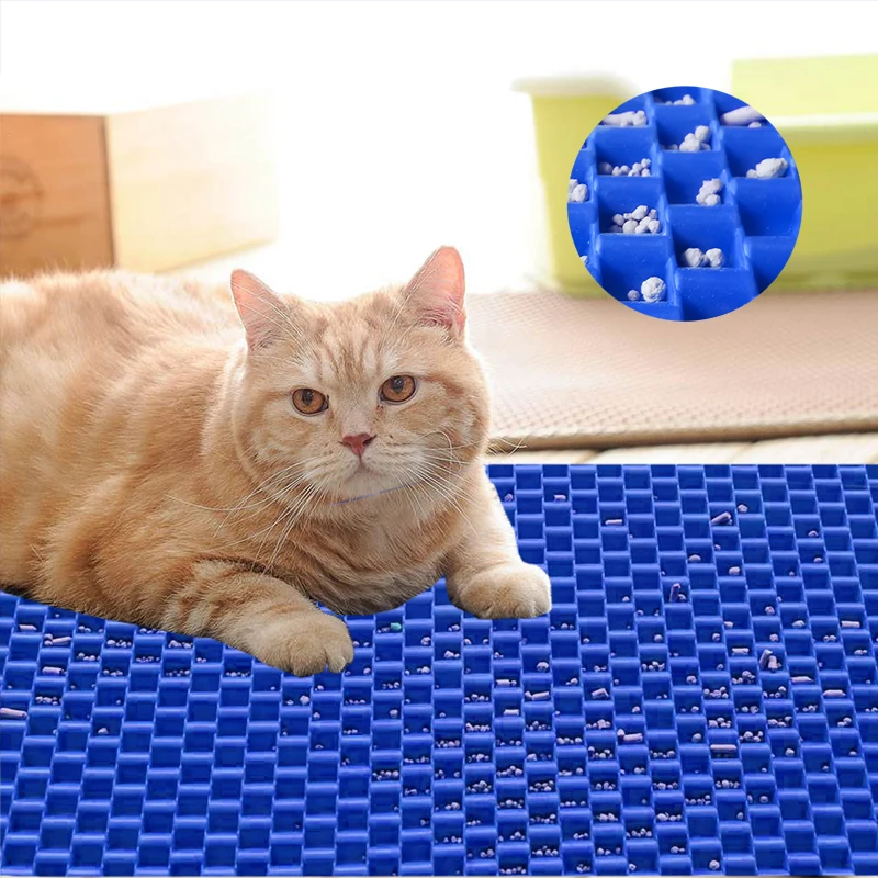 

2022 Premium Large 35" x 23" Easy Clean Cat Scratcher Pad Eco Friendly Litter Mats Collecting Mat