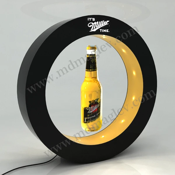 
magnetic levitating floating display,led maglev bottle stand,acrylic bottle stand 