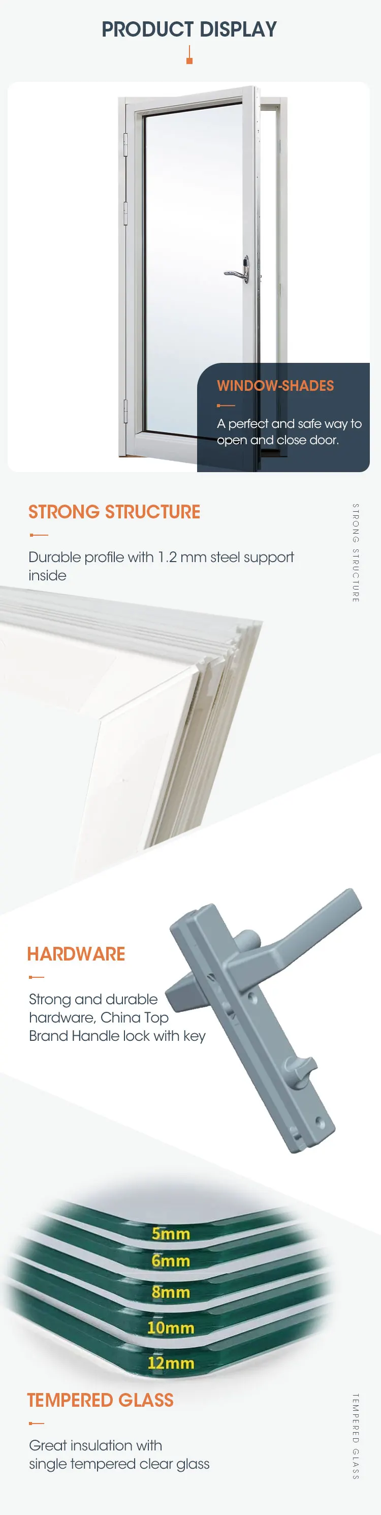 Balcón Exterior Upvc Bifold Correderas Abatibles Francés Puertas De Pvc