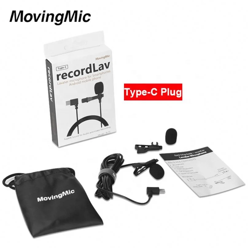 

China Wholesale Type-C Collar Tie Lavalier Clip Skin Lapel Microphone For Interviews