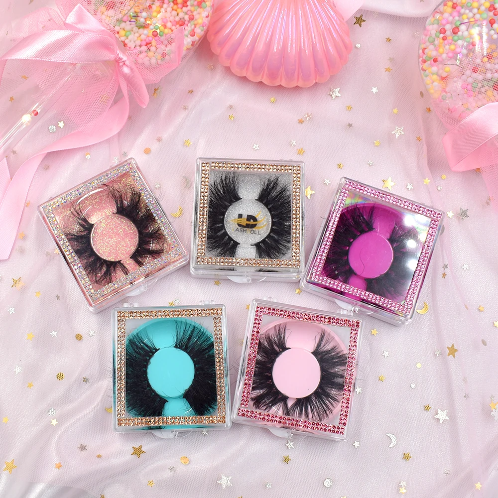 

lashes3d wholesale vendor 2021 private label luxury highlight 25mm eyelashes