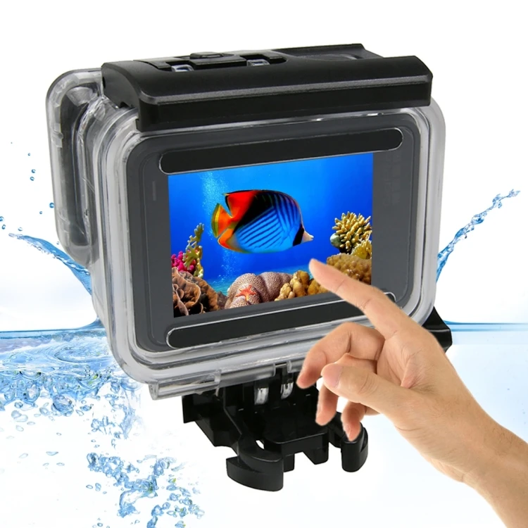 

45m Waterproof Housing Protective Case with Buckle Basic Mount & Screw, No Need to Remove Lens For GoPro NEW HERO HERO6 5