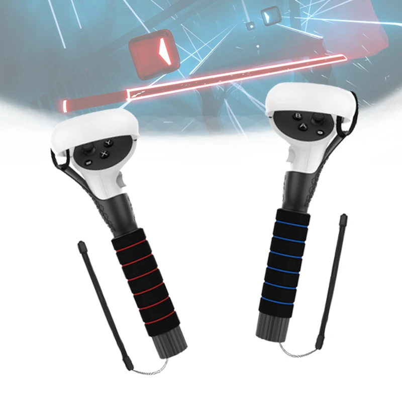 

Oculusquest amvr grip shell lightsaber sword beat light saber vr handles for oculus quest 2