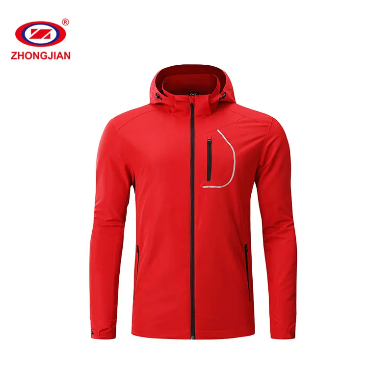 

2021 New Design Winter Red Windproof Coat Men's Christmas Red Jacket