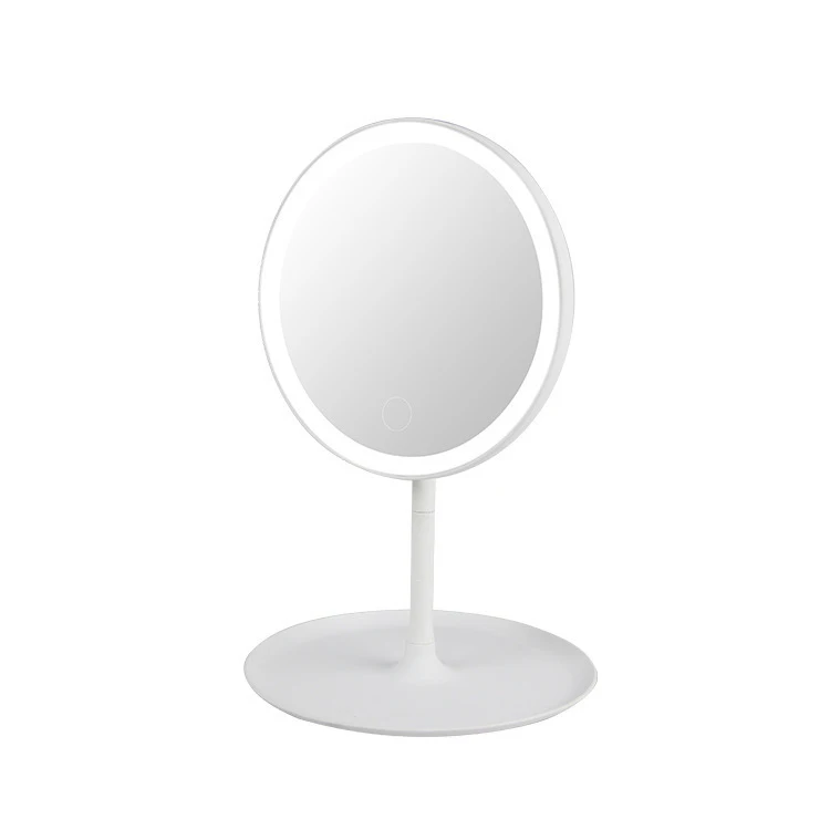 

5x magnifying glass Intelligent lighting HD mirror three folding Double bracket Portable LED makeup mirror