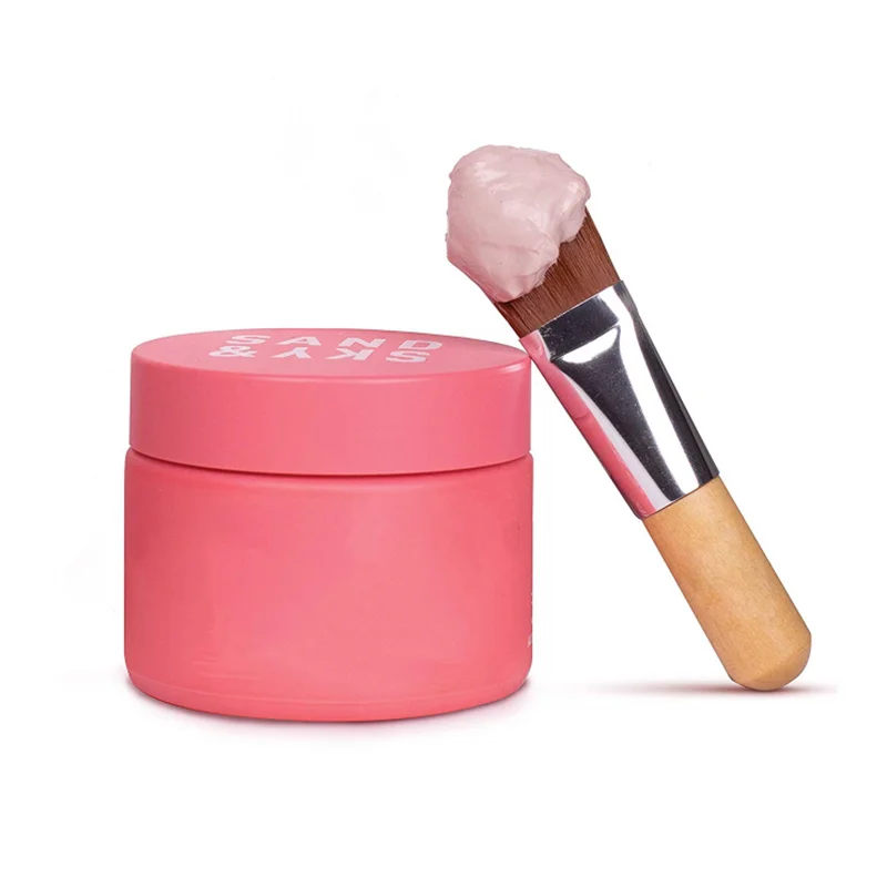 Hot Selling Private Logo Wood Handle Mini Facial Mask Clay Brush
