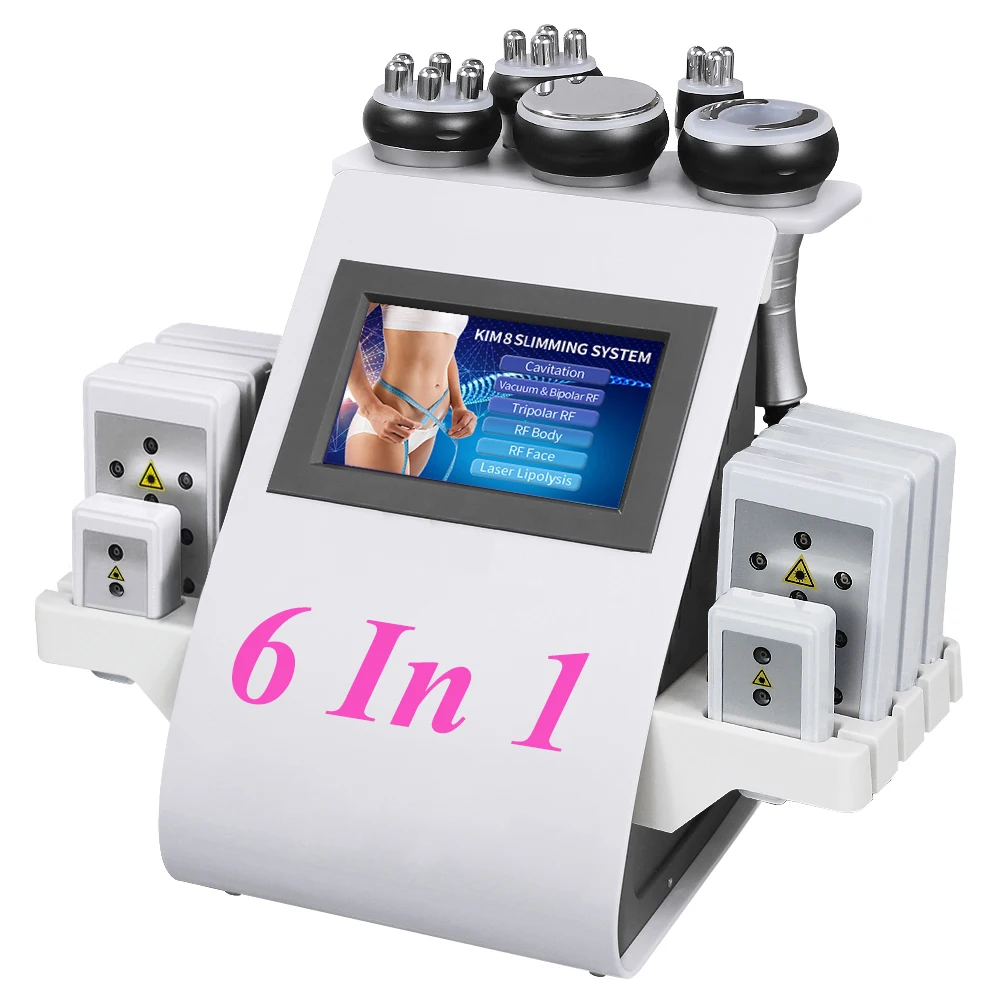 

Ultrasonic cavitation radio frequency lipo laser slimming machine vacuum RF skin tighten beauty machine