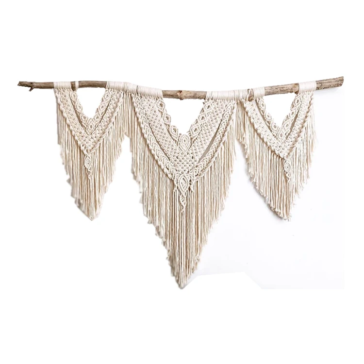 

custom handmade cotton woven bohemian macrame big wedding large wall tapestry home decoration, White,brown,black or customized