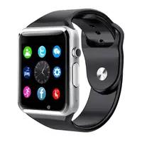 

2019 High Quality Big Battery smart watch A1 touch screen camera wireless smartwatch for Android