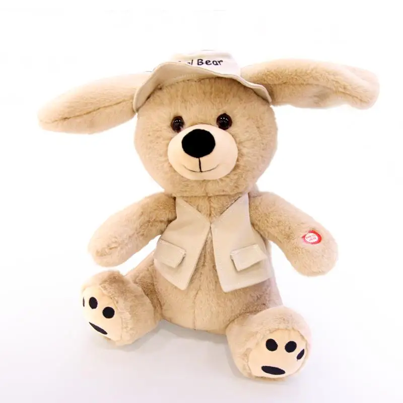 Musical Bunny bear Plush Stuffed Animal Sing Stuffed Electric Toy Moving ears electronic stuffed animal toys