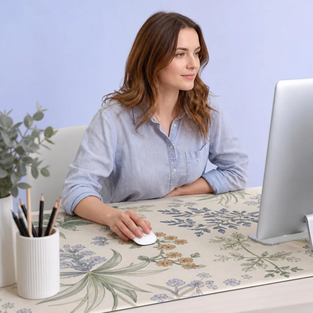 Creative Studio Female Designer Workstation Desk Mat