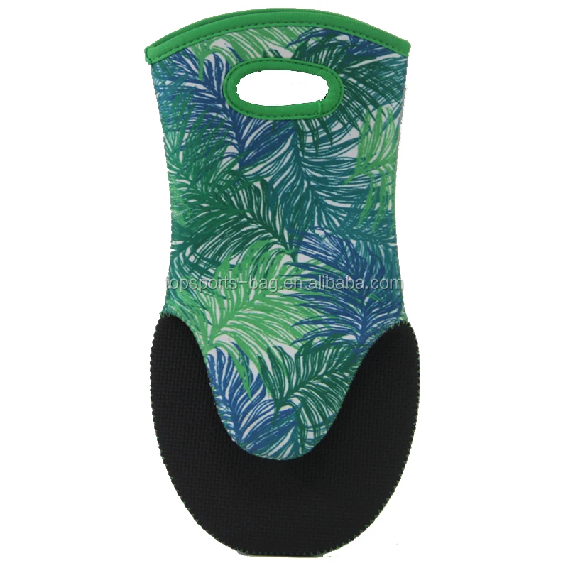 

Practical Kitchen Supplies Thick Green Sublimation Custom Neoprene Kitchen Mitt Over Mitt for Microwave, Green or custom