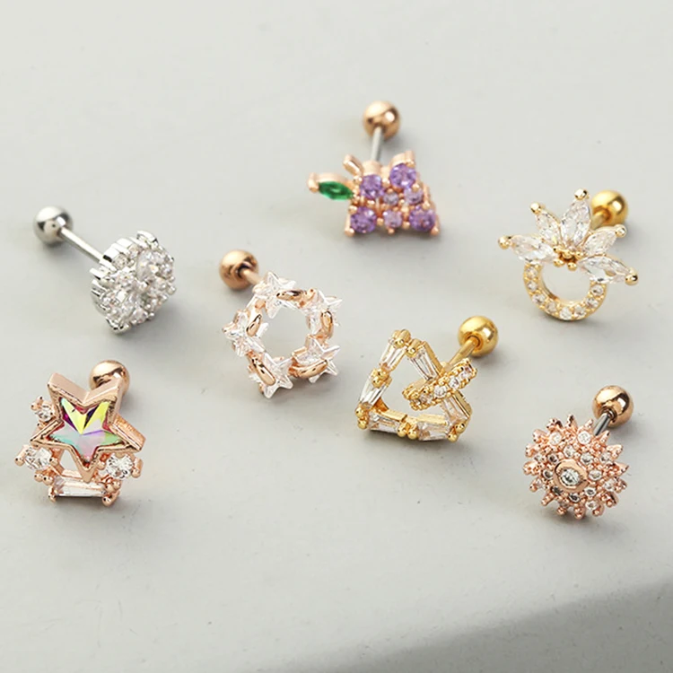 

Blue Crystal Butterfly Luxury Bohemian Nose All in One Cuffs Nrass For Women, Multi