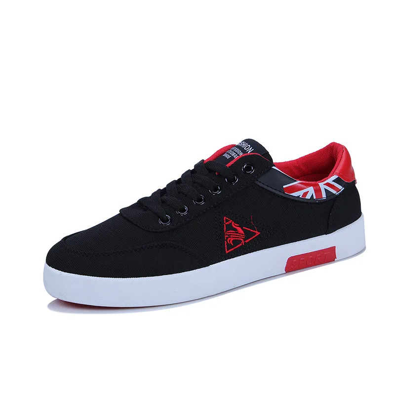 

new design spring fashion casual Canvas shoes Lace-up black shoes, 3 colors