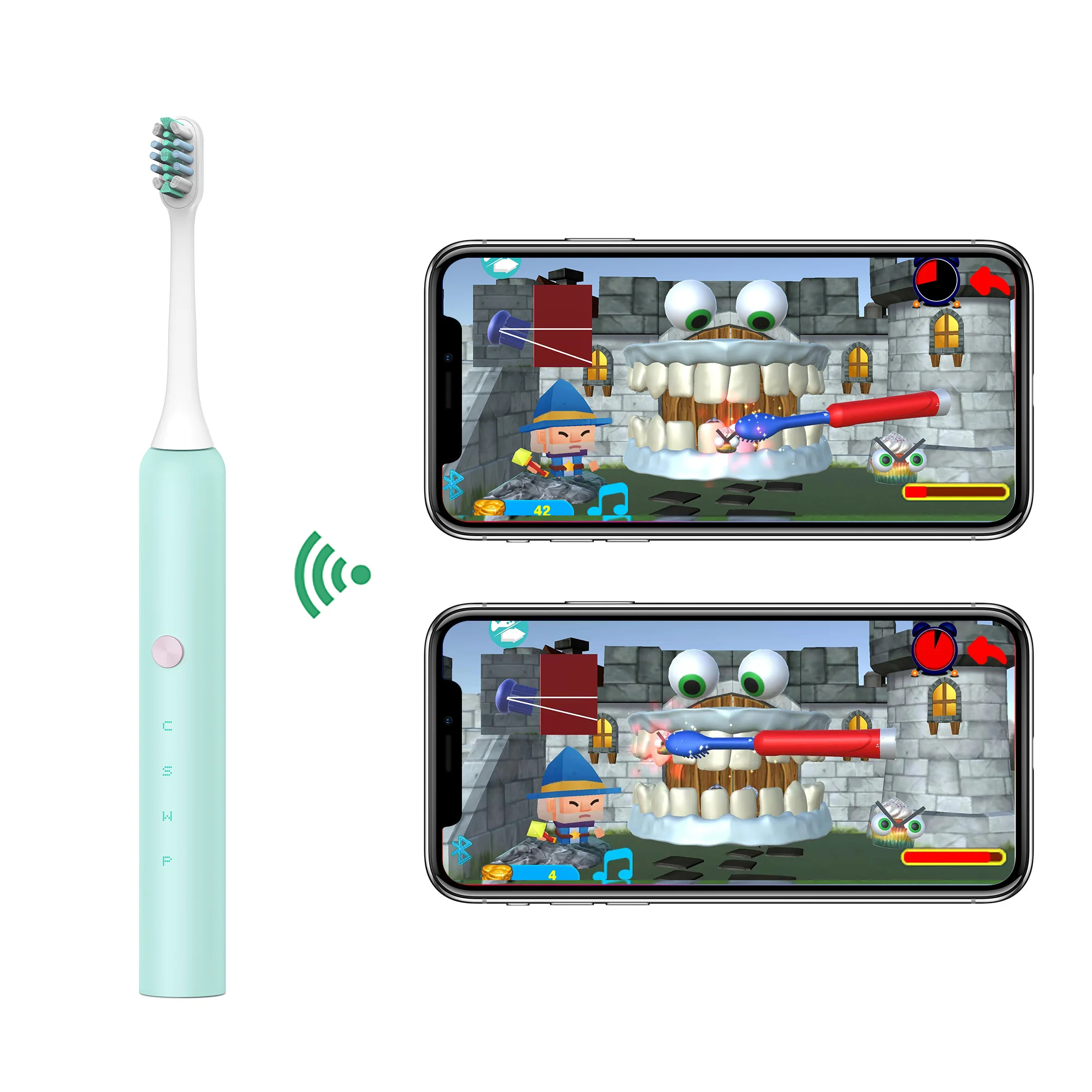 

Electric Automatic Toothbrush Rechargeable Sonic Toothbrush OEM Factory Kids Electric Toothbrush +Bluetoothes APP