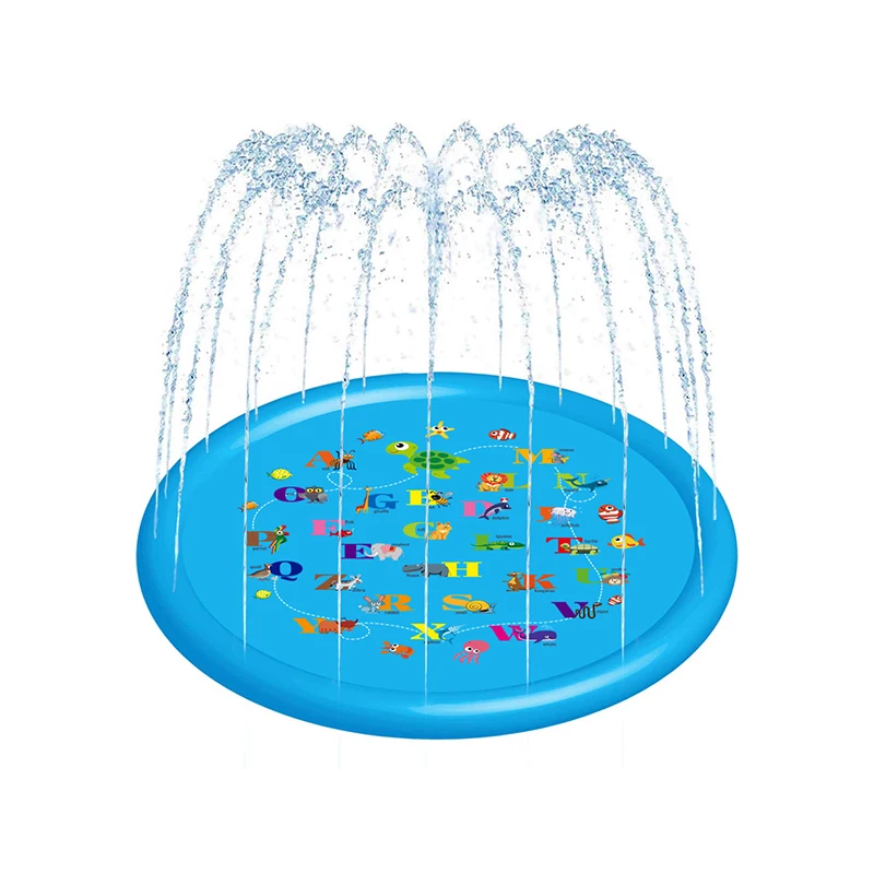 

LC Air Sprinkler Pad Splash Play Mat 67" Outdoor Water Toddler Toys Summer Fun Game Perfect Inflatable Outdoor Toys Sprinkle, Customized color