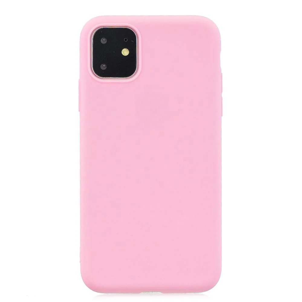 

Low Price Fast Shipping for iPhone 11 Silicone cases candy matte Mobile Phone Case cover