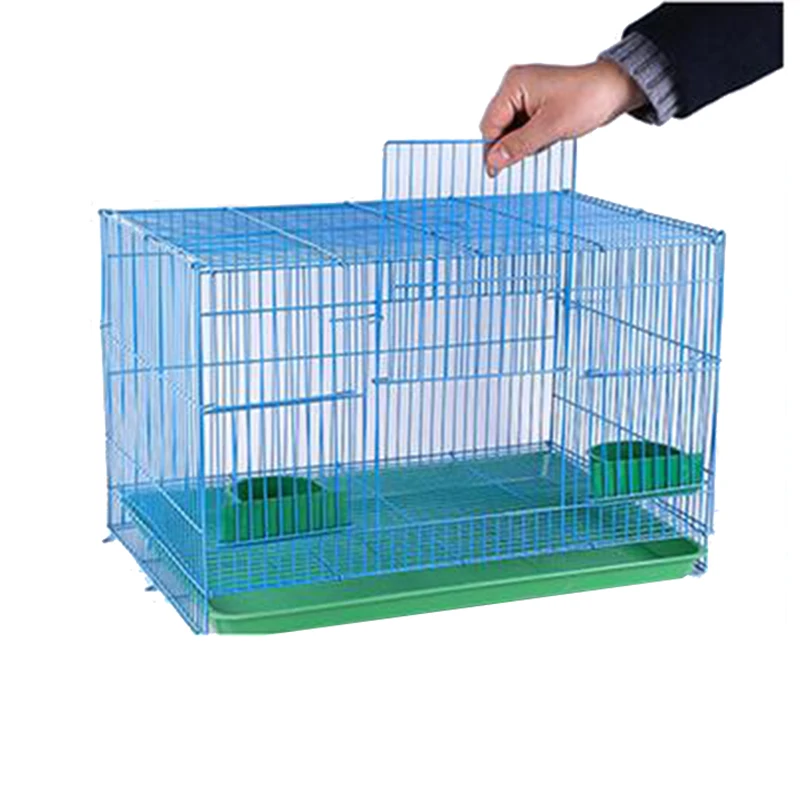 

Portable Pet Bird Cage Parrot Travel Transport Cage with Feeder Breathable Lightweight Small Pet Carrier