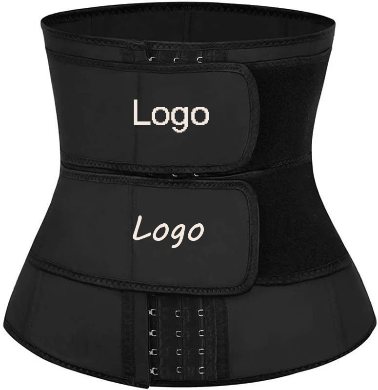 

Waist Trainer Hooks double belt Cincher Corset Women Slimming Workout Compression Double Belt Waist Trainer, Grey red black