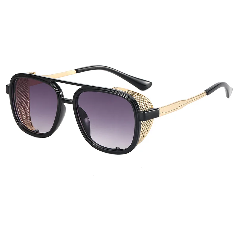 

2021 New arrival square double beams plastic custom children sunglasses 05086