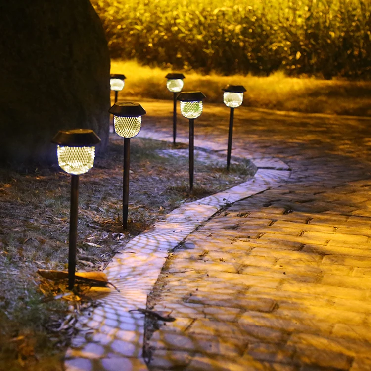 High quality control landscape spot led solar garden stick light spike light  6pcs a set