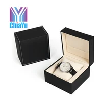 

Custom Logo Luxury Black PU Leather Wrist Watch Box