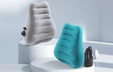 Inflatable lumbar pillow