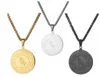 Hand pray Buddha the virgin Mary Jesus the bible prayer Lucky Necklace chain stainless steel Pendant charms scriptures
