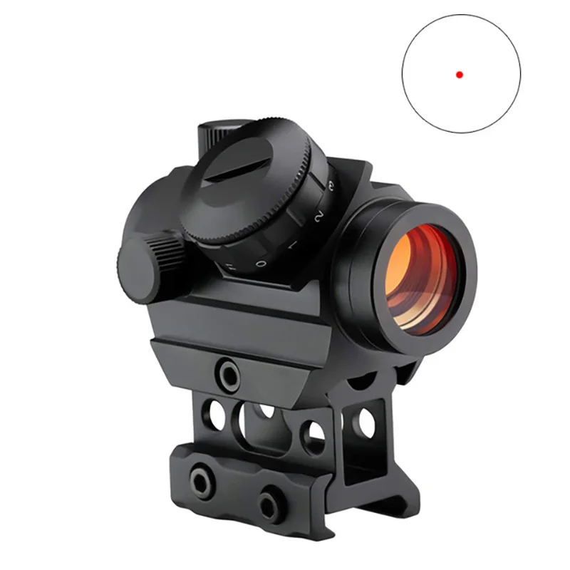 

Red Dot Sight Picatinny Rail Mount 20mm Tactical Hunting M1 Red Dot Sight Airsoft Red Dot Scope With High Mount Rail