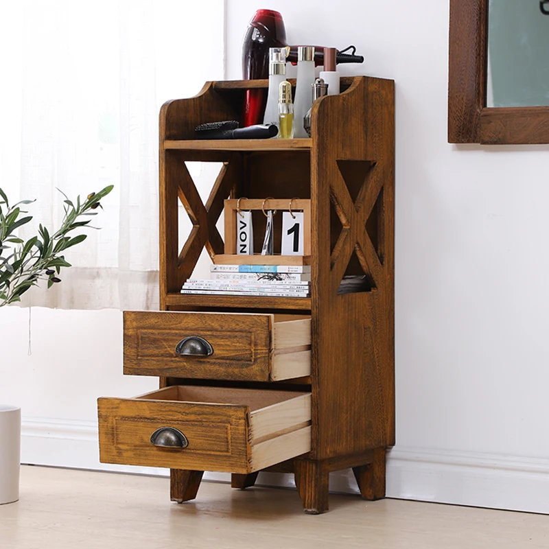 
Wholesale cheap price wooden barber cabinet haircut console table 