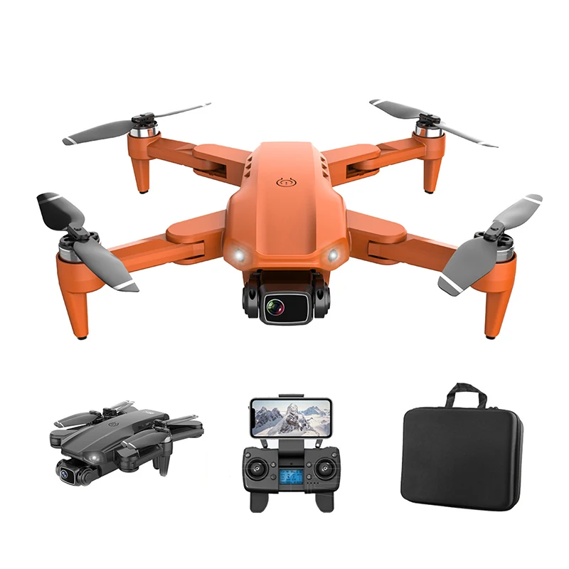 

hot drone l900 4K HD dual camera GPS 5G WIFI FPV brushless mini rc drones long Range foldable l900 pro dron vs E520S SG108 SG906, Black/gray/orange