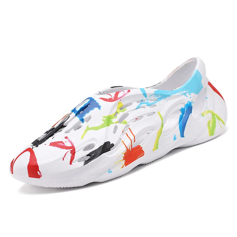 

2021Colorful Yeezy Foam Runner Men's EVA Sandals Rubber Mens Luxury Sandals for Men, Black;blue