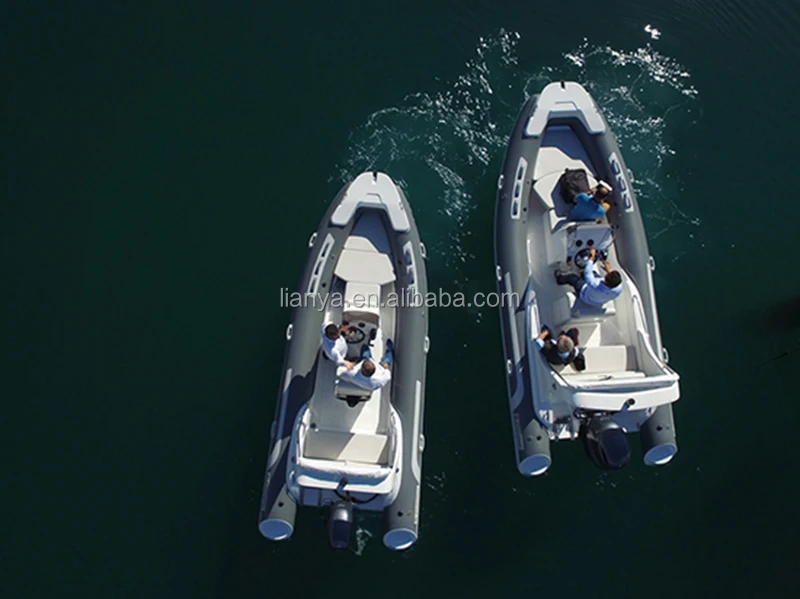 
Liya 5.2m fiberglass hull rib boat inflatable fishing kayak CE 