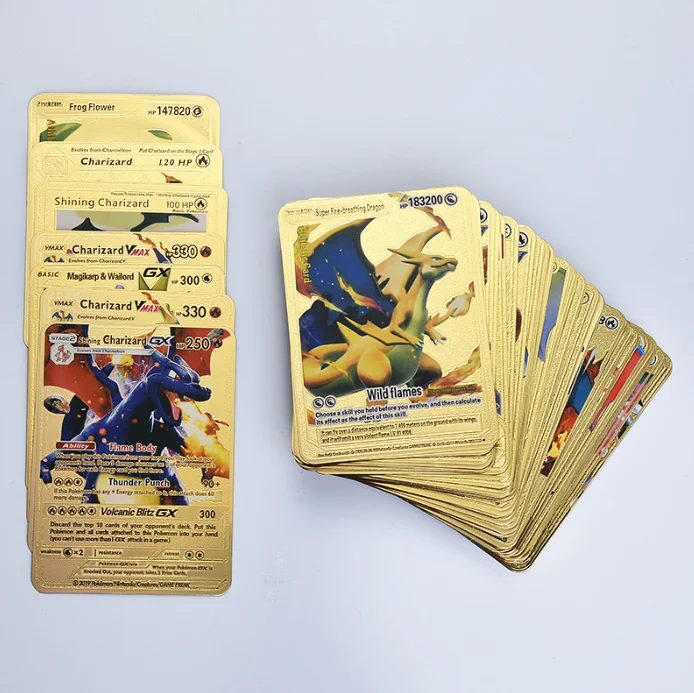 

2022 Original Ex Gx Tcg Vmax Trading Playing Game Cards 55 Pcs Pokemon Cards Box Trading Game Pokemon Card