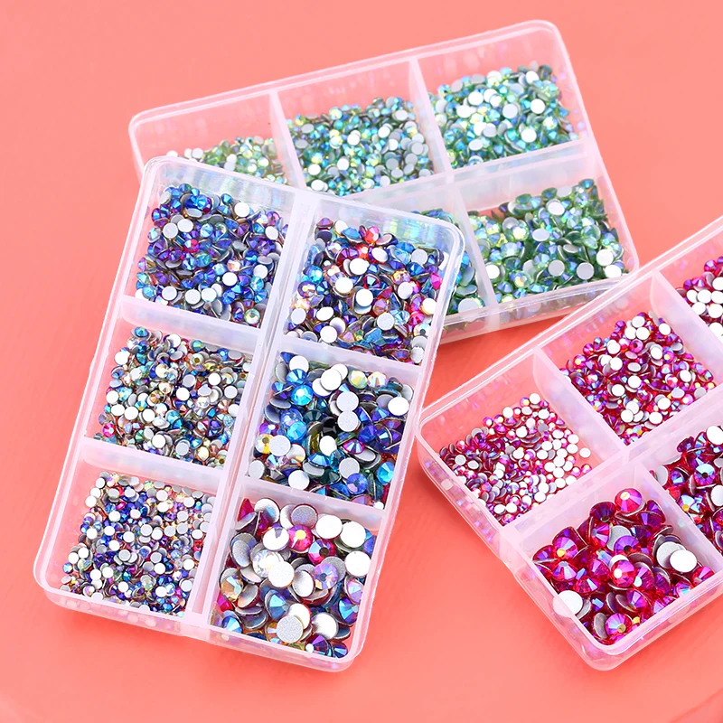 

Multi-Size Crystal Diamond Boxed Non-Thermosetting Rhinestone Crystal Nail Rhinestone DIY Jewelry Rhinestone