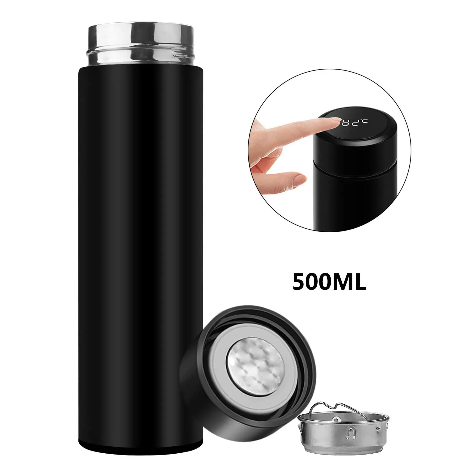 Built-in Battery Leak-proof Insulated Water Bottle With Smart Led ...