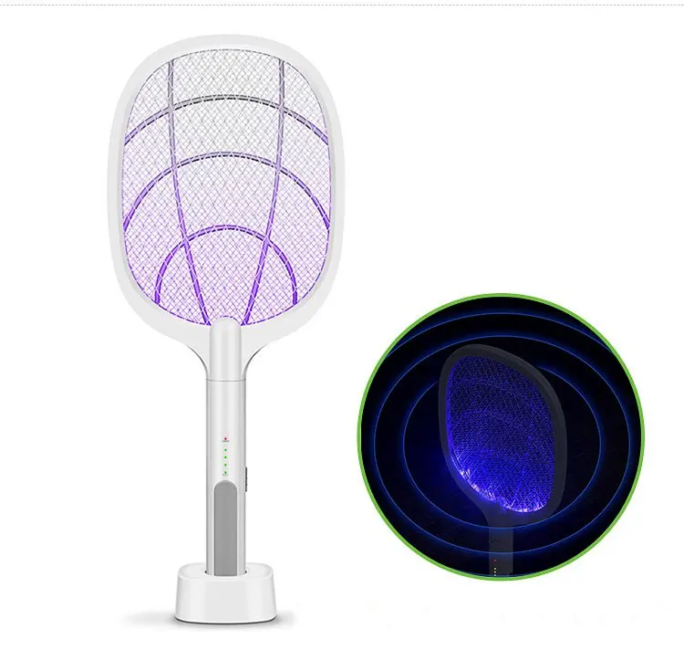 

Cordless Battery Powered Electric Bug Zapper Racket Swatter Fly Insects Mosquito Killer Swatter