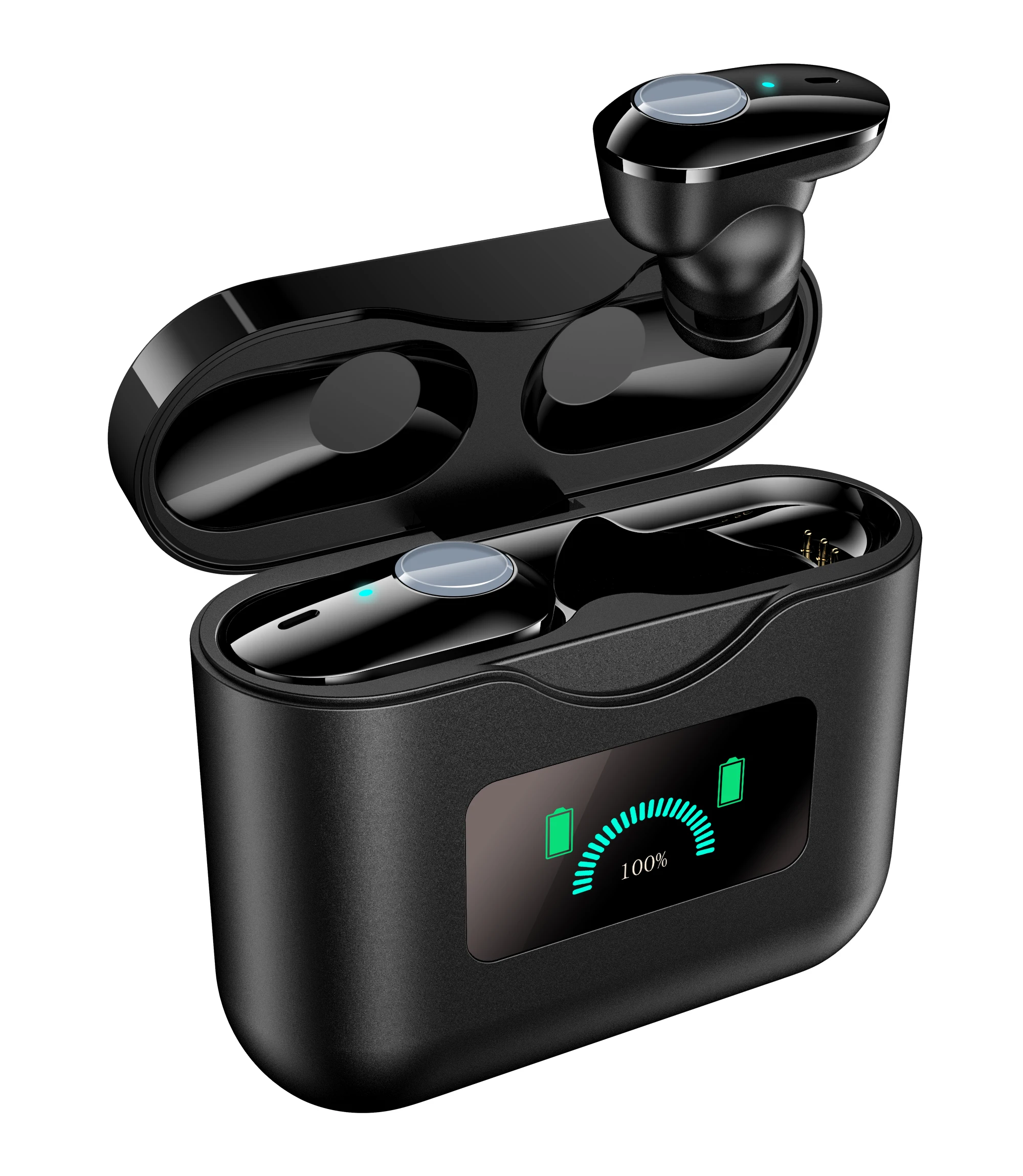 

Greatmiles waterproof digital display earphone earbuds