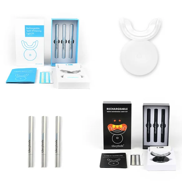 

Teeth Whitening Kit Tooth Whitening Solution Dental Care Home Bleaching Kit for White Teeth, White color