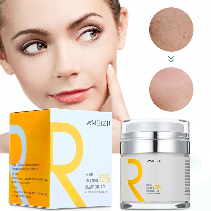 

OEM ODM Private Label 13% Retinol Facial Cream Creme Visage Ance Dark Spot Removal Vitamin A Natural Face Cream