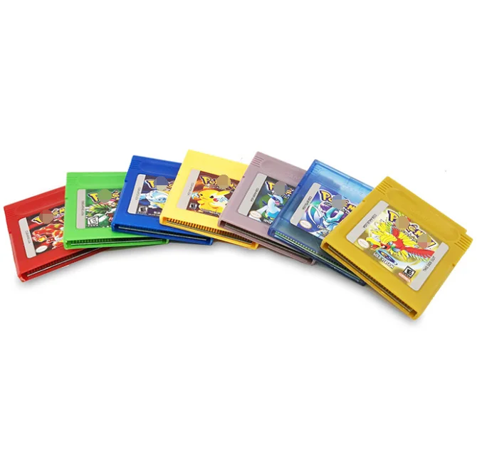 

Yellow red green colorful Video Game Cartridge Console Card English Games cards for GBC for GB