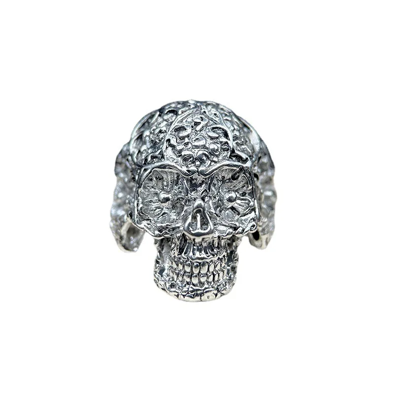 

Hiphop Skull Trendy Jewelry Silver Ring Punk
