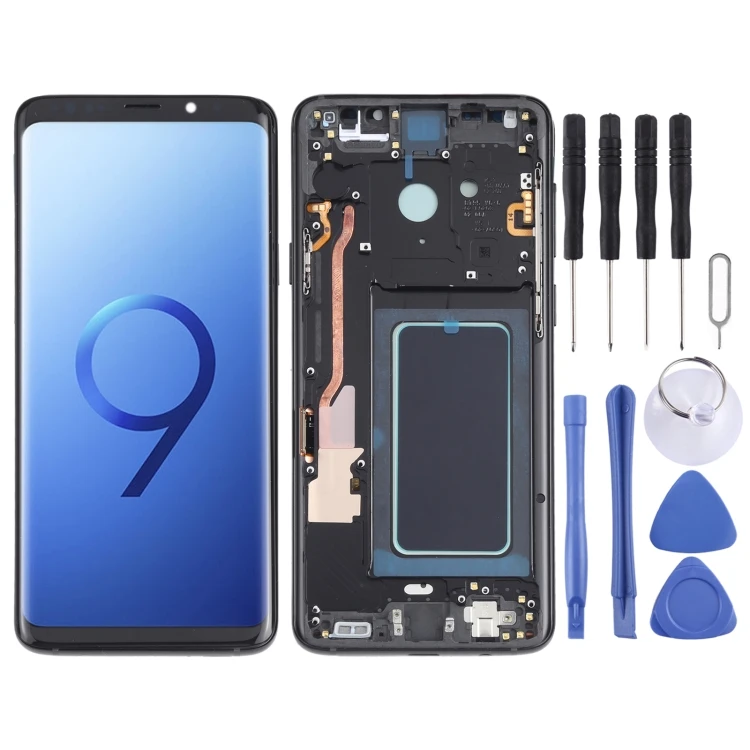 

LCD Touch Screen Full Assembly with Frame OLED Material for Samsung Galaxy S9+ SM-G965