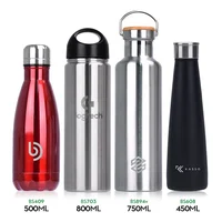 

BPA free Small Mouth custom logo Gym Run Sport Single Wall Stainless Steel Water Bottles With Bamboo Lid