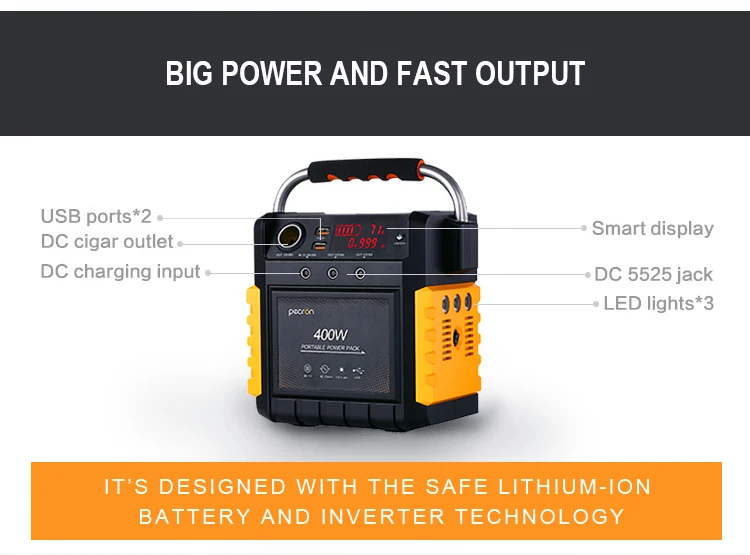 400W 107100mAh portable solar generator solar power station power systems for camping