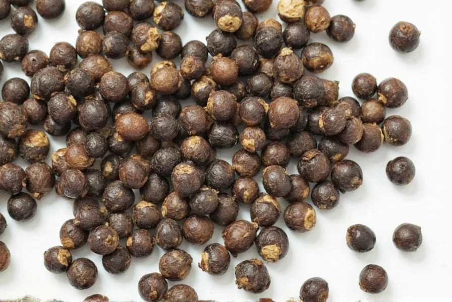 Step-by-step illustration showing proper black pepper seed extraction and planting technique