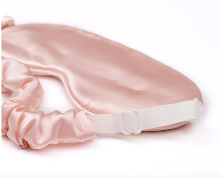 

wholesale 100% mulberry silk eye mask for sleeping with silk strap elastic strap